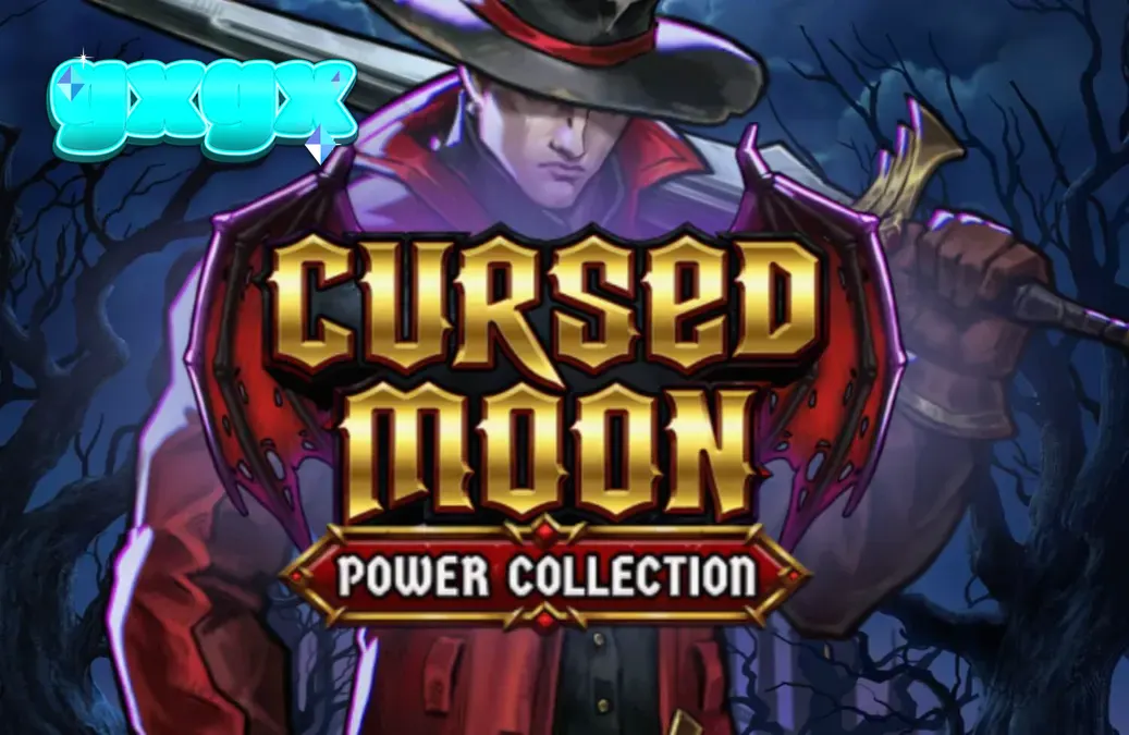 Isang gothic na eksena ng hunter na nakikipaglaban sa mga halimaw sa Cursed Moon Power Collection slot.